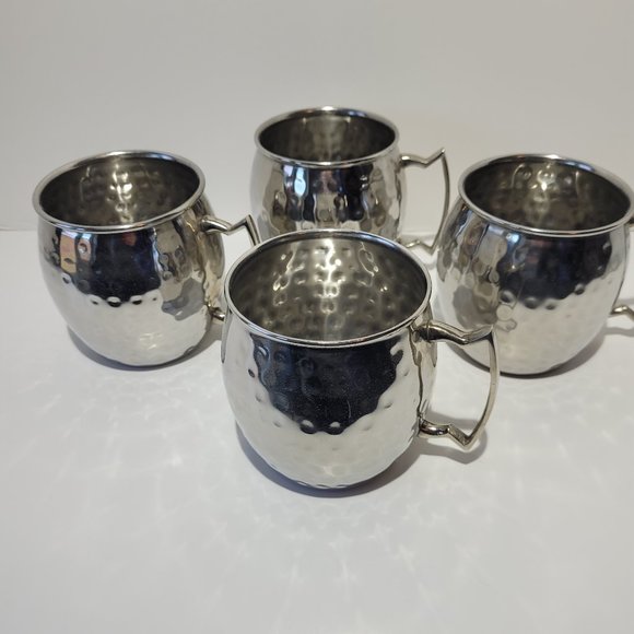 Moscow Mule Mugs Set of Four Silver, Never Used, NWOT - Picture 1 of 9